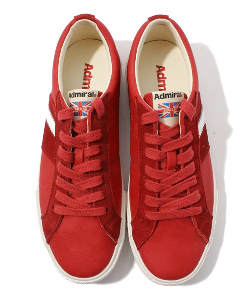 Admiral（アドミラル）の「【Admiral】牛革スエード/ローカット（スニーカー・メンズ・オフホワイト/ネイビー/レッド・MEDIUM/LARGE/LL）」の11枚目の写真