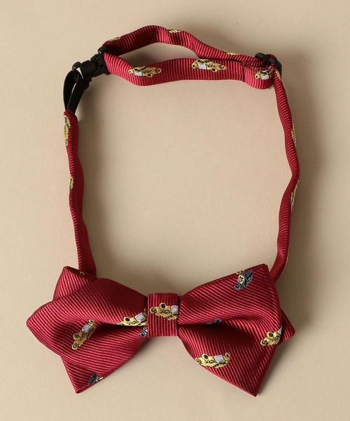 green label relaxing（グリーンレーベルリラクシング）の「GLR ボウタイ/クルマ（蝶ネクタイ・キッズ・レッド/ダークグリーン・FREE）」の2枚目の写真