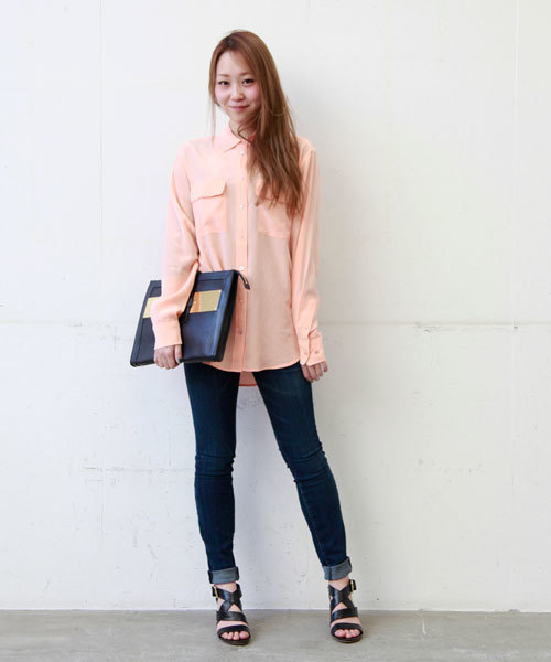 MIDWEST（ミッドウエスト）の「SOPHIE  HULME 『NEW TAB DOCUMENT BAG』（クラッチバッグ・レディース・ネイビー・FREE）」の8枚目の写真