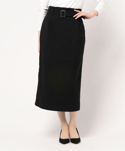 LOWRYS FARM（ローリーズファーム）の「ベルトツキカラータイトスカート　825541（スカート・レディース・ブラック/ベージュ/アイボリー/ミント/ベージュ系その他・MEDIUM/LARGE）」の3枚目の写真