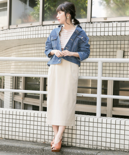 LOWRYS FARM（ローリーズファーム）の「ベルトツキカラータイトスカート　825541（スカート・レディース・ブラック/ベージュ/アイボリー/ミント/ベージュ系その他・MEDIUM/LARGE）」の8枚目の写真