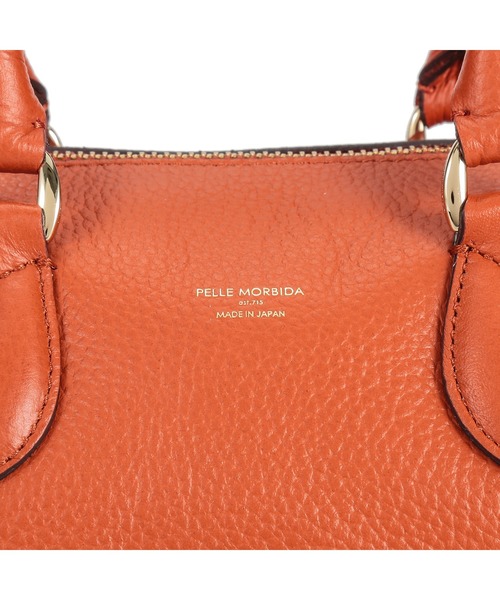 PELLE MORBIDA(ペッレモルビダ)の「VELA(ヴェーラ)ハンドバッグ(ショルダー付き)(ハンドバッグ・レディース・ブラック/ベージュ/オレンジ・FREE)」の5枚目の写真
