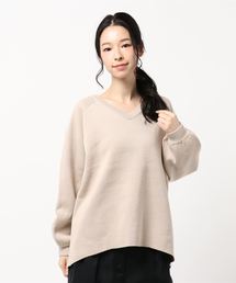 AZUL by moussy | SWEATTER V/N LOOSE TOPS(ニット/セーター)