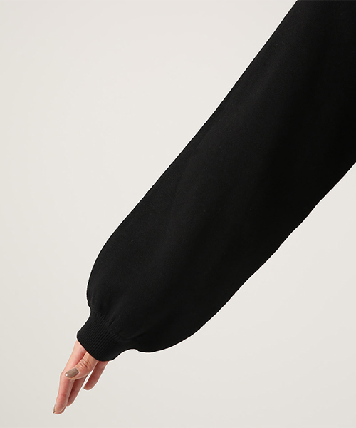 AZUL by moussy(アズールバイマウジー)の「SWEATTER V/N LOOSE TOPS/セーター Vネック ルーズトップス(ニット/セーター・レディース・ブラック/ライトパープル/ライトベージュ・SMALL/MEDIUM)」の12枚目の写真