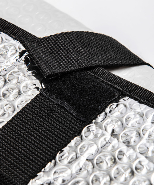 JACK & MARIE（ジャックアンドマリー）の「HONEY × JACK & MARIE　サンシェード　スタンダード（アウトドアグッズ・レディース・ブラック×ホワイト・ONE SIZE）」の10枚目の写真