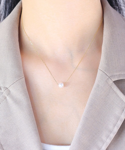 BLOOM（ブルーム）の「6月誕生石  K18 イエローゴールド あこや真珠 ネックレス BLOOM/ブルーム（ネックレス・レディース・イエローゴールド・40cm）」の10枚目の写真