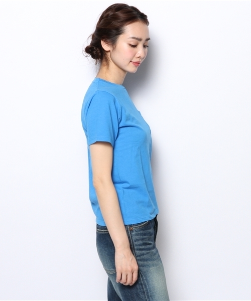 BEAMS BOY（ビームスボーイ）の「HANES / POCKET-TEE（Tシャツ/カットソー・レディース・レッド/グリーン/ブルー/ネイビー/ホワイト/ライトグレー・ONE SIZE）」の8枚目の写真