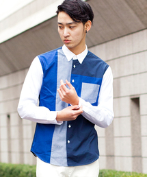 BEAUTY&YOUTH UNITED ARROWS | BY ∴ ピン/オックス パネル/クレイジー シャツ◆(シャツ/ブラウス)