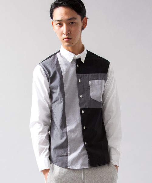 BEAUTY&YOUTH UNITED ARROWS（ビューティーアンドユースユナイテッドアローズ）の「BY ∴ ピン/オックス パネル/クレイジー シャツ◆（シャツ/ブラウス・メンズ・その他1/その他2・SMALL/LARGE/X-LARGE/X-SMALL/MEDIUM）」の9枚目の写真