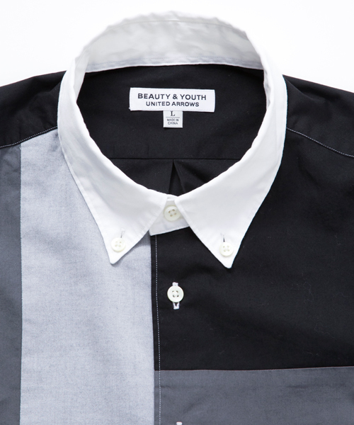 BEAUTY&YOUTH UNITED ARROWS（ビューティーアンドユースユナイテッドアローズ）の「BY ∴ ピン/オックス パネル/クレイジー シャツ◆（シャツ/ブラウス・メンズ・その他1/その他2・SMALL/LARGE/X-LARGE/X-SMALL/MEDIUM）」の6枚目の写真