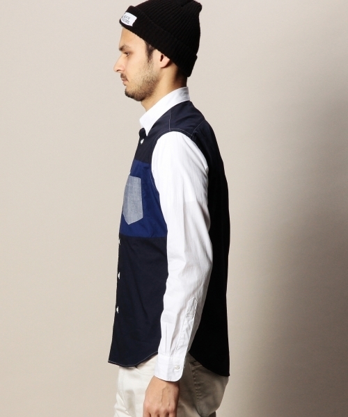 BEAUTY&YOUTH UNITED ARROWS（ビューティーアンドユースユナイテッドアローズ）の「BY ∴ ピン/オックス パネル/クレイジー シャツ◆（シャツ/ブラウス・メンズ・その他1/その他2・SMALL/LARGE/X-LARGE/X-SMALL/MEDIUM）」の13枚目の写真