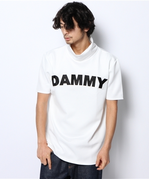 DAMMY(ダミー)の「DAMMY/ハイネックTシャツ(Tシャツ/カットソー・メンズ・ホワイト/ブラック・FREE)」の1枚目の写真