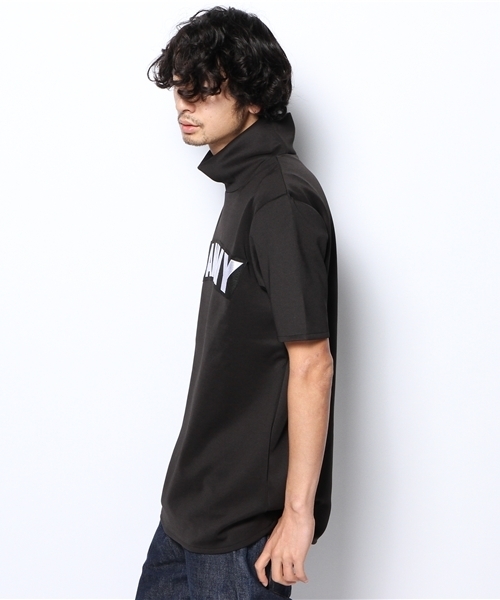 DAMMY(ダミー)の「DAMMY/ハイネックTシャツ(Tシャツ/カットソー・メンズ・ホワイト/ブラック・FREE)」の4枚目の写真