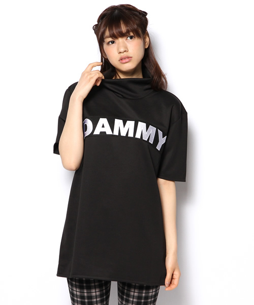 DAMMY(ダミー)の「DAMMY/ハイネックTシャツ(Tシャツ/カットソー・メンズ・ホワイト/ブラック・FREE)」の10枚目の写真