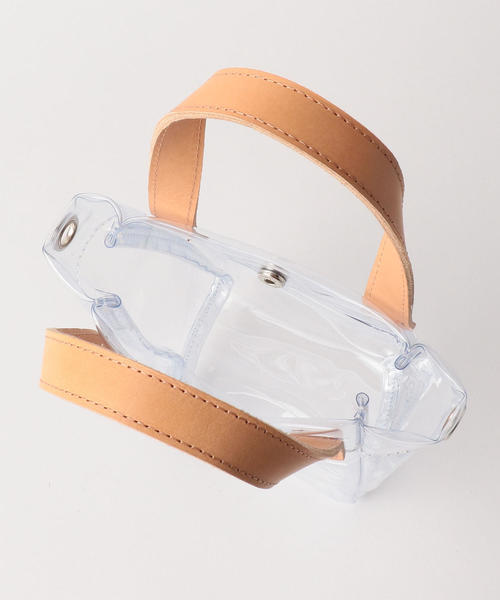 BEAUTY&YOUTH UNITED ARROWS（ビューティーアンドユースユナイテッドアローズ）の「BY∴ PVC インポーチミニトートバッグ -2WAY- ◆（ショルダーバッグ・レディース・ベージュ/ブラック・FREE）」の8枚目の写真