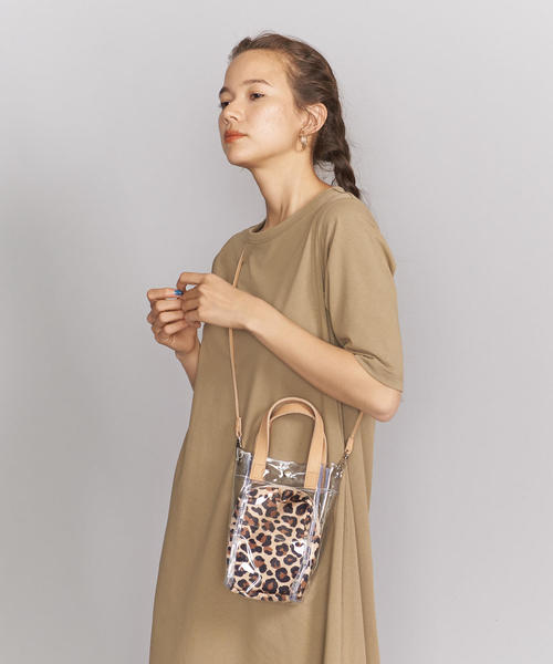 BEAUTY&YOUTH UNITED ARROWS（ビューティーアンドユースユナイテッドアローズ）の「BY∴ PVC インポーチミニトートバッグ -2WAY- ◆（ショルダーバッグ・レディース・ベージュ/ブラック・FREE）」の12枚目の写真