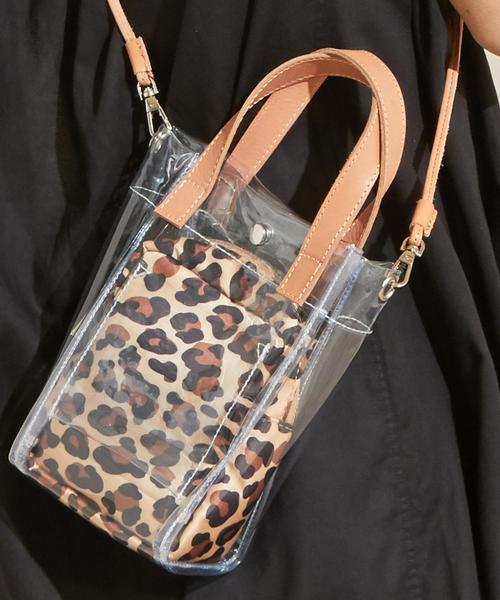 BEAUTY&YOUTH UNITED ARROWS（ビューティーアンドユースユナイテッドアローズ）の「BY∴ PVC インポーチミニトートバッグ -2WAY- ◆（ショルダーバッグ・レディース・ベージュ/ブラック・FREE）」の14枚目の写真