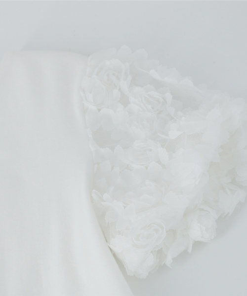 Catherine Cottage（キャサリンコテージ）の「ローズトップス＆チュールスカートセット（セットアップ・キッズ・ブラック×グレー/ホワイト×ネイビー・110/120/130/150/160/140）」の6枚目の写真