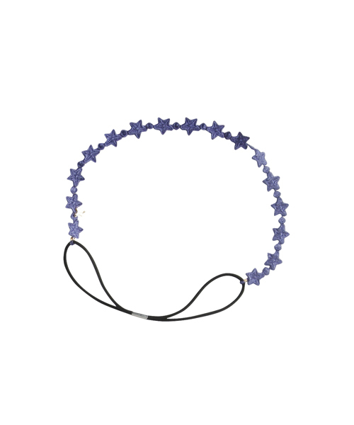 X-girl（エックスガール）の「BRAIDED STAR HAIR BAND（ヘアバンド・レディース・ブラック/レッド/ピンク/パープル/イエロー/グリーン/ブルー・ONE SIZE）」の5枚目の写真