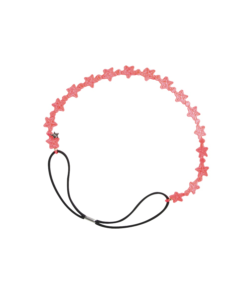 X-girl（エックスガール）の「BRAIDED STAR HAIR BAND（ヘアバンド・レディース・ブラック/レッド/ピンク/パープル/イエロー/グリーン/ブルー・ONE SIZE）」の7枚目の写真