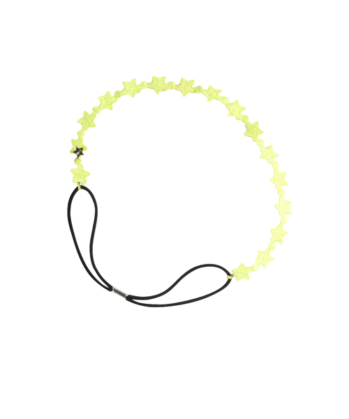 X-girl（エックスガール）の「BRAIDED STAR HAIR BAND（ヘアバンド・レディース・ブラック/レッド/ピンク/パープル/イエロー/グリーン/ブルー・ONE SIZE）」の6枚目の写真