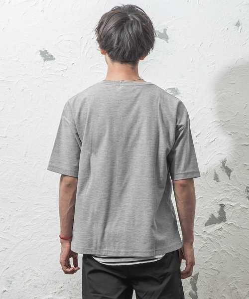 MinoriTY(マイノリティ)の「メンズナノテックビッグシルエットTシャツ&タンクトップアンサンブル 【2点セット】(Tシャツ/カットソー・メンズ・ブラック/ブルー/ワイン/ベージュ/杢グレー/オフホワイト・M/L)」の16枚目の写真