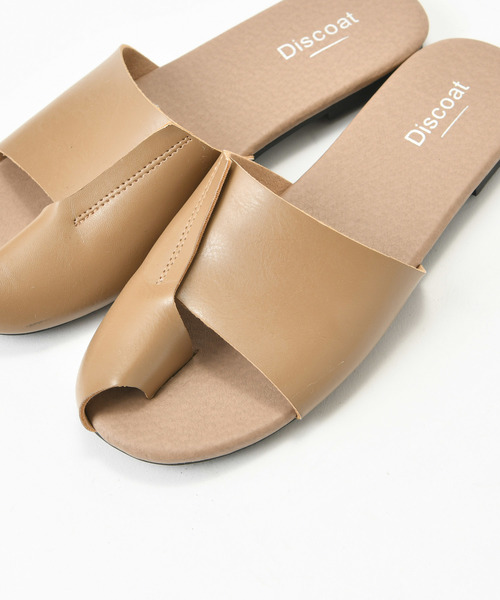 DISCOAT（ディスコート）の「トングフラットサンダル（サンダル・レディース・ブラック/ベージュ・MEDIUM/LARGE）」の11枚目の写真