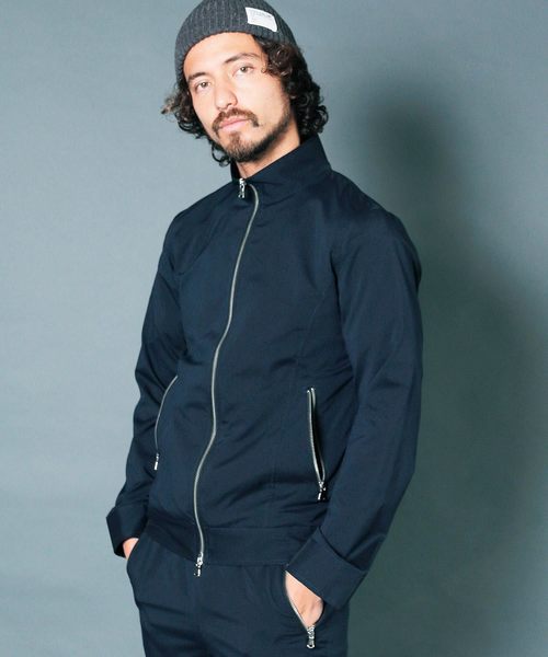 Magine(マージン)の「【Magine】PE TYPEWRITER STRETCH STAND ZIP TRACK JKT:タイプライター ストレッチ スタンドジップ トラックジャケット 19SS(ブルゾン・メンズ・チャコールグレー/ブラック/ネイビー・46/48/44)」の3枚目の写真