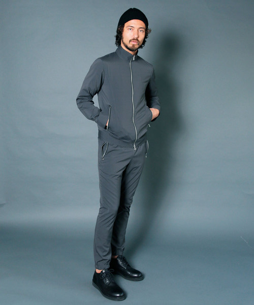Magine(マージン)の「【Magine】PE TYPEWRITER STRETCH STAND ZIP TRACK JKT:タイプライター ストレッチ スタンドジップ トラックジャケット 19SS(ブルゾン・メンズ・チャコールグレー/ブラック/ネイビー・46/48/44)」の21枚目の写真