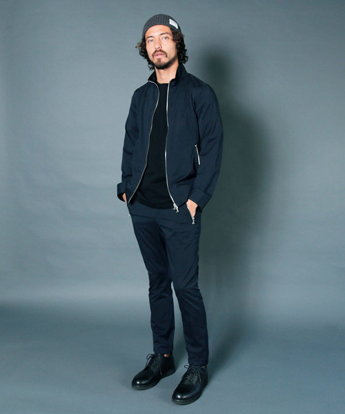 Magine(マージン)の「【Magine】PE TYPEWRITER STRETCH STAND ZIP TRACK JKT:タイプライター ストレッチ スタンドジップ トラックジャケット 19SS(ブルゾン・メンズ・チャコールグレー/ブラック/ネイビー・46/48/44)」の16枚目の写真