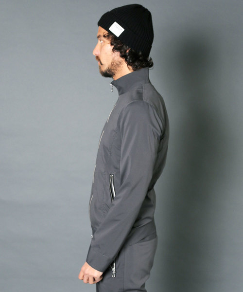 Magine(マージン)の「【Magine】PE TYPEWRITER STRETCH STAND ZIP TRACK JKT:タイプライター ストレッチ スタンドジップ トラックジャケット 19SS(ブルゾン・メンズ・チャコールグレー/ブラック/ネイビー・46/48/44)」の12枚目の写真
