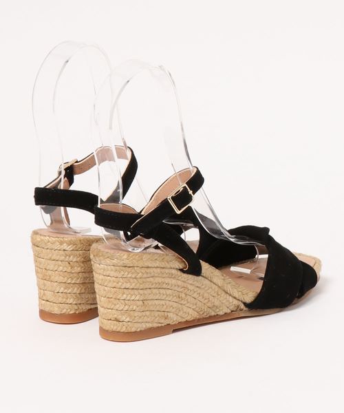 IENA(イエナ)の「GAIMO ストラップウエッジサンダル◆(サンダル・レディース・ブラック/ブルー・38/35/36/37)」の3枚目の写真