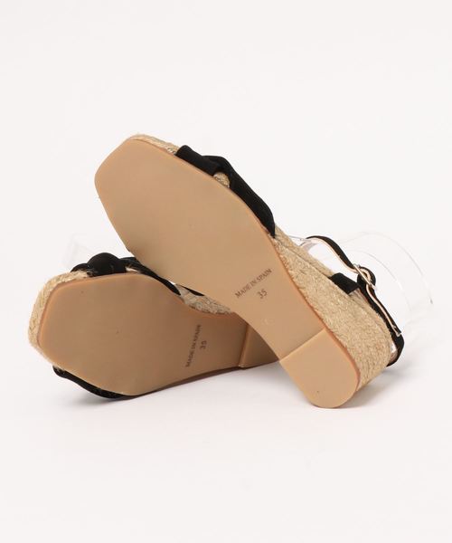 IENA(イエナ)の「GAIMO ストラップウエッジサンダル◆(サンダル・レディース・ブラック/ブルー・38/35/36/37)」の4枚目の写真