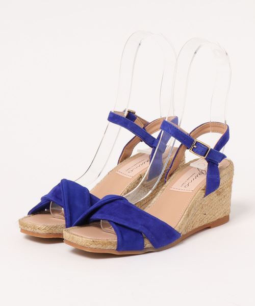 IENA(イエナ)の「GAIMO ストラップウエッジサンダル◆(サンダル・レディース・ブラック/ブルー・38/35/36/37)」の6枚目の写真