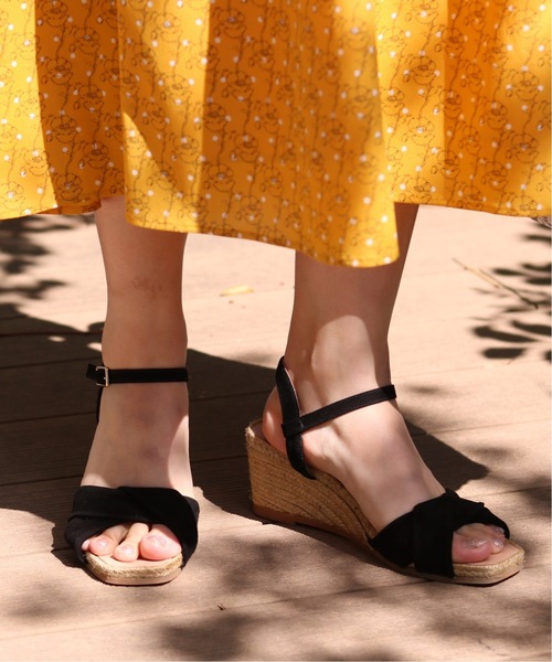 IENA(イエナ)の「GAIMO ストラップウエッジサンダル◆(サンダル・レディース・ブラック/ブルー・38/35/36/37)」の11枚目の写真