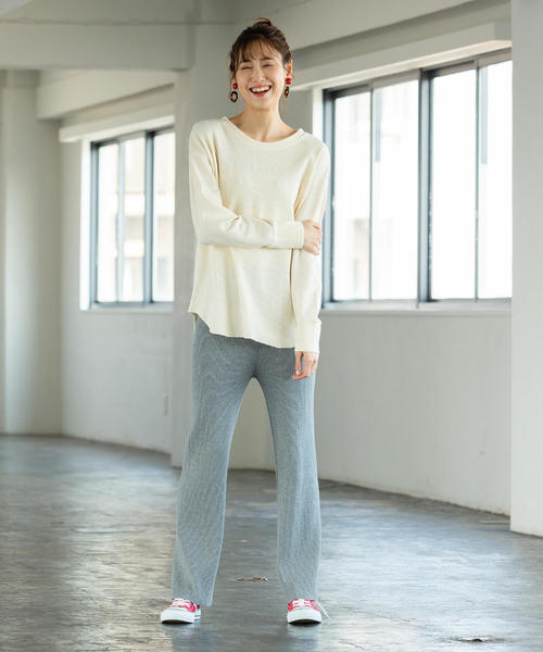 coen（コーエン）の「コットンサーマルロングスリーブカットソー（Tシャツ/カットソー・レディース・ブラウン/カーキ/ナチュラル・FREE）」の7枚目の写真