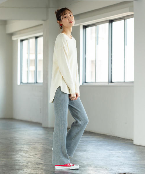 coen（コーエン）の「コットンサーマルロングスリーブカットソー（Tシャツ/カットソー・レディース・ブラウン/カーキ/ナチュラル・FREE）」の8枚目の写真