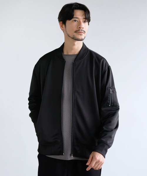 Buyer's Select/ハイブリッドジャージーストレッチMA-1ジャケット（MA
