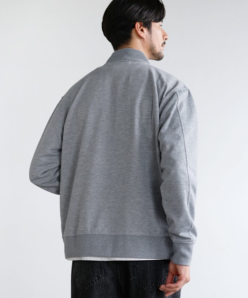 LIL VENDARS(リルヴェンダース)の「Buyer's Select/ハイブリッドジャージーストレッチMA-1ジャケット(MA-1・メンズ・ブラック/ネイビー/カーキ/モカ/杢グレー/キャメル/ワイン/グレー/チャコール・S/M/L/XL/XXL)」の18枚目の写真