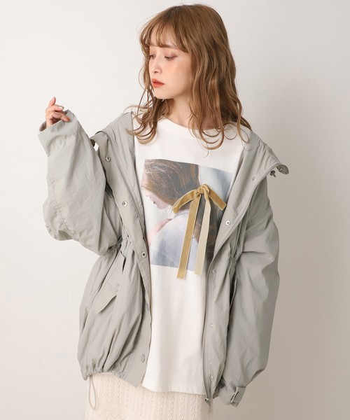 one after another NICE CLAUP（ワンアフターアナザーナイスクラップ）の「プリントロングスリーブTシャツ（Tシャツ/カットソー・レディース・パープル/オフホワイト/グリーン/ベージュ・FREE）」の11枚目の写真