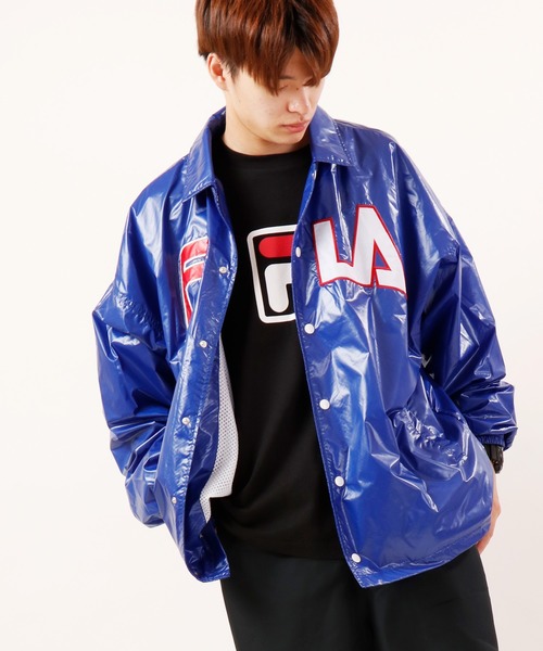FILA HERITAGE(フィラヘリテージ)の「【FILA heritage】フロントロゴ ナイロンジャケット(ナイロンジャケット・メンズ・ブラック/ブルー系その他/グリーン/イエロー・S/M/L/2XL/XL)」の9枚目の写真