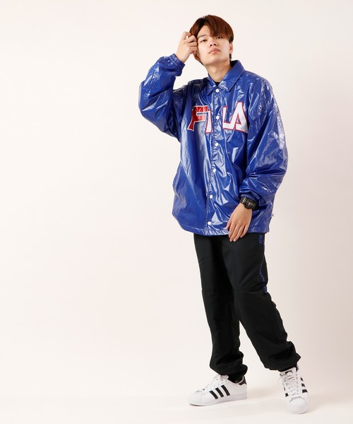 FILA HERITAGE(フィラヘリテージ)の「【FILA heritage】フロントロゴ ナイロンジャケット(ナイロンジャケット・メンズ・ブラック/ブルー系その他/グリーン/イエロー・S/M/L/2XL/XL)」の10枚目の写真