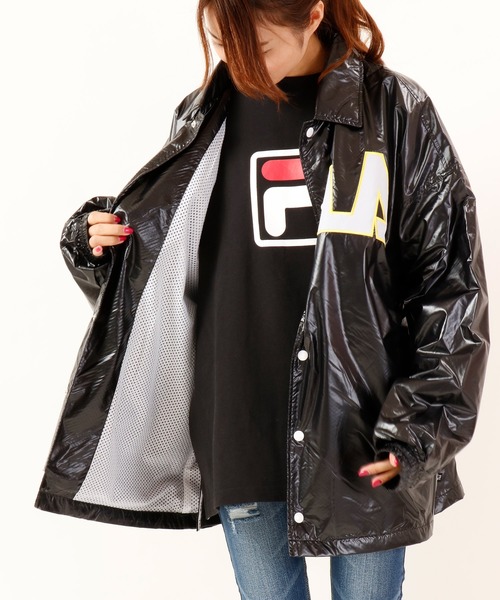 FILA HERITAGE(フィラヘリテージ)の「【FILA heritage】フロントロゴ ナイロンジャケット(ナイロンジャケット・メンズ・ブラック/ブルー系その他/グリーン/イエロー・S/M/L/2XL/XL)」の22枚目の写真