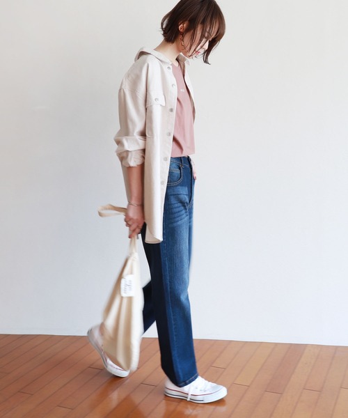 andme(アンドミー)の「ハイウエストストレッチデニムパンツ(デニムパンツ・レディース・ネイビー/ブルー/ブラック系その他・M/L)」の14枚目の写真