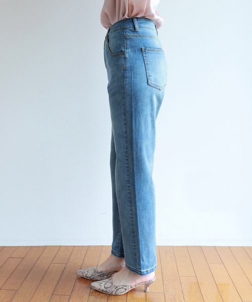 andme(アンドミー)の「ハイウエストストレッチデニムパンツ(デニムパンツ・レディース・ネイビー/ブルー/ブラック系その他・M/L)」の20枚目の写真