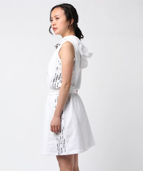 Exchange アルマーニエクスチェンジ のファッション セール Armani X Armani Exchange エクスチェンジ ノースリーブフーディワンピース ワンピース Xアルマーニ A Xアルマーニ リサイクルコットン