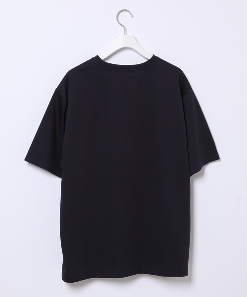 ADAM ET ROPE'（アダムエロペ）の「ボックスシルエット ハイゲージダブルニットT（Tシャツ/カットソー・メンズ・カーキ/ネイビー/ブルー系その他5・M/L）」の8枚目の写真