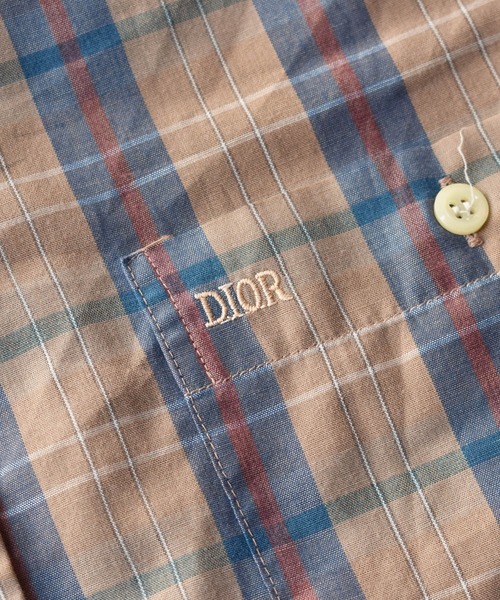 Christian Dior(クリスチャンディオール)の「【ヴィンテージ古着】Christian Dior/クリスチャンディオール チェック柄 シャツ(シャツ/ブラウス・メンズ・ブラウン・LARGE)」の4枚目の写真