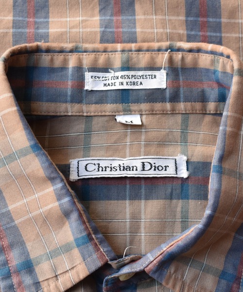 Christian Dior(クリスチャンディオール)の「【ヴィンテージ古着】Christian Dior/クリスチャンディオール チェック柄 シャツ(シャツ/ブラウス・メンズ・ブラウン・LARGE)」の5枚目の写真