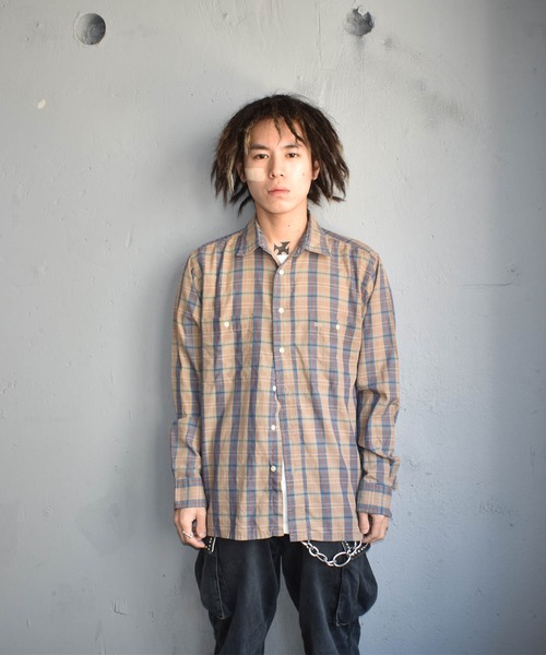 Christian Dior(クリスチャンディオール)の「【ヴィンテージ古着】Christian Dior/クリスチャンディオール チェック柄 シャツ(シャツ/ブラウス・メンズ・ブラウン・LARGE)」の6枚目の写真